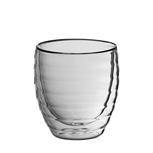Kela Cappuccinoglas, Cesena, 2-tlg, Doppelwandiges Glas, 200 ml, 12411, Transparent von kela