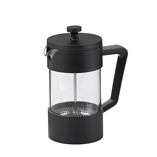 Kela Kaffeebereiter, Roma, Kunststoff, 600 ml, Hitzebeständig, Schwarz/Transparent von kela