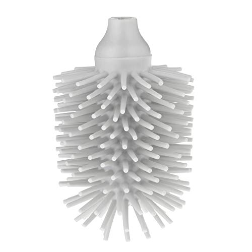 Kela La Brosse Ersatz Wc-Bürstenkopf, Silikon, Hellgrau, 12.5cm 8cmØ von kela