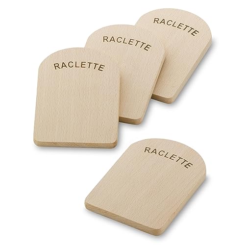 Kela Set 4teilig BAAR, Brettchen Holz 14 x 9,5 cm, Buchenholz, Zubehör Untersetzer, Raclette Parkplatz, 1er Pack, 4, Beige Kela Set 4teilig BAAR, Brettchen Holz 14 x 9,5 cm, Buchenholz, Zubehör Untersetzer, Raclette Parkplatz, 1er Pack, 4, Beige von kela