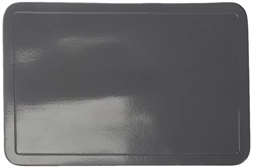 Kela Tisch-Set Uni 43,5x28,5cm aus PVC in grau, Kunststoff, 43.5 x 28.5 x 1 cm von kela