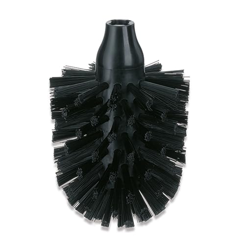 Kela WC-Bürstenkopf La Brosse aus Kunststoff in schwarz, Plastik, 8 x 8 x 12.5 cm von kela