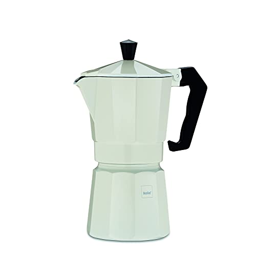 kela 10551 Espressokocher für 6 Tassen, Aluminium, 300 ml Fassungsvermögen, Italia, Beige von kela