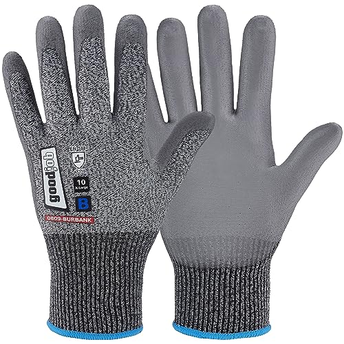 kela 2 Paar Schnittschutzhandschuhe gj-BURBANK | Made in Germany | Arbeitshandschuhe Level B CAT 2 EN 388 | nahtloser Feinstrick | Gartenarbeiten Arbeitsschutz Bau (2 Paar, 10 - XL) von kela