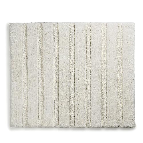 Kela Badematte Megan, 65 cm x 55 cm, 100% Baumwolle, Offwhite, rutschhemmend, waschbar bis 30° C, geeignet für Fußbodenheizung, 23580 von kela