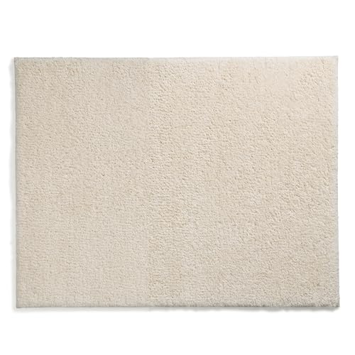 kela Badematte rutschfest 55 x 65 x 1,5 cm Maja, Badezimmerteppich beige, waschbar, recyceltes Polyester, Flauschiger Badvorleger von kela