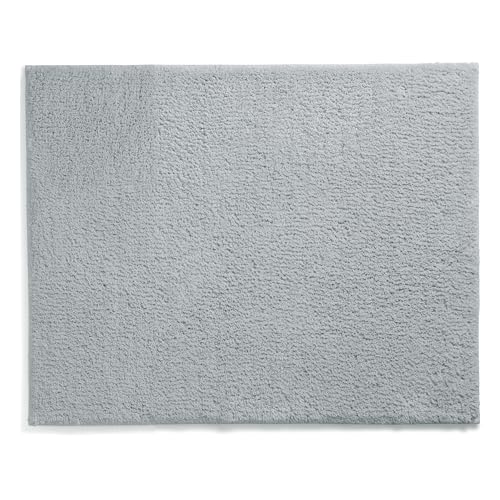kela Badematte rutschfest 55 x 65 x 1,5 cm Maja, Badezimmerteppich grau, waschbar, recyceltes Polyester, Flauschiger Badvorleger von kela