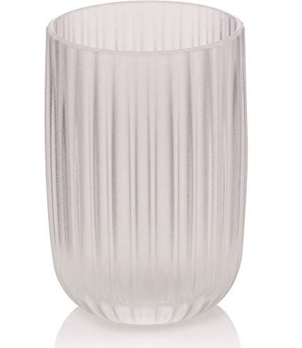 Kela Bathroom Tumbler Cup/Toothbrush Holder Lamina Collection, Transparent von kela