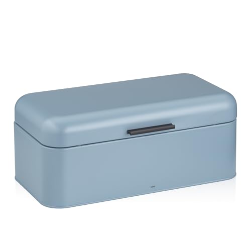 kela Brotkasten FRISCA blau BHT 42.50x17.50x22.50 cm blau Brotkorb Brotbox Brot-Behälter Brotbehälter von kela