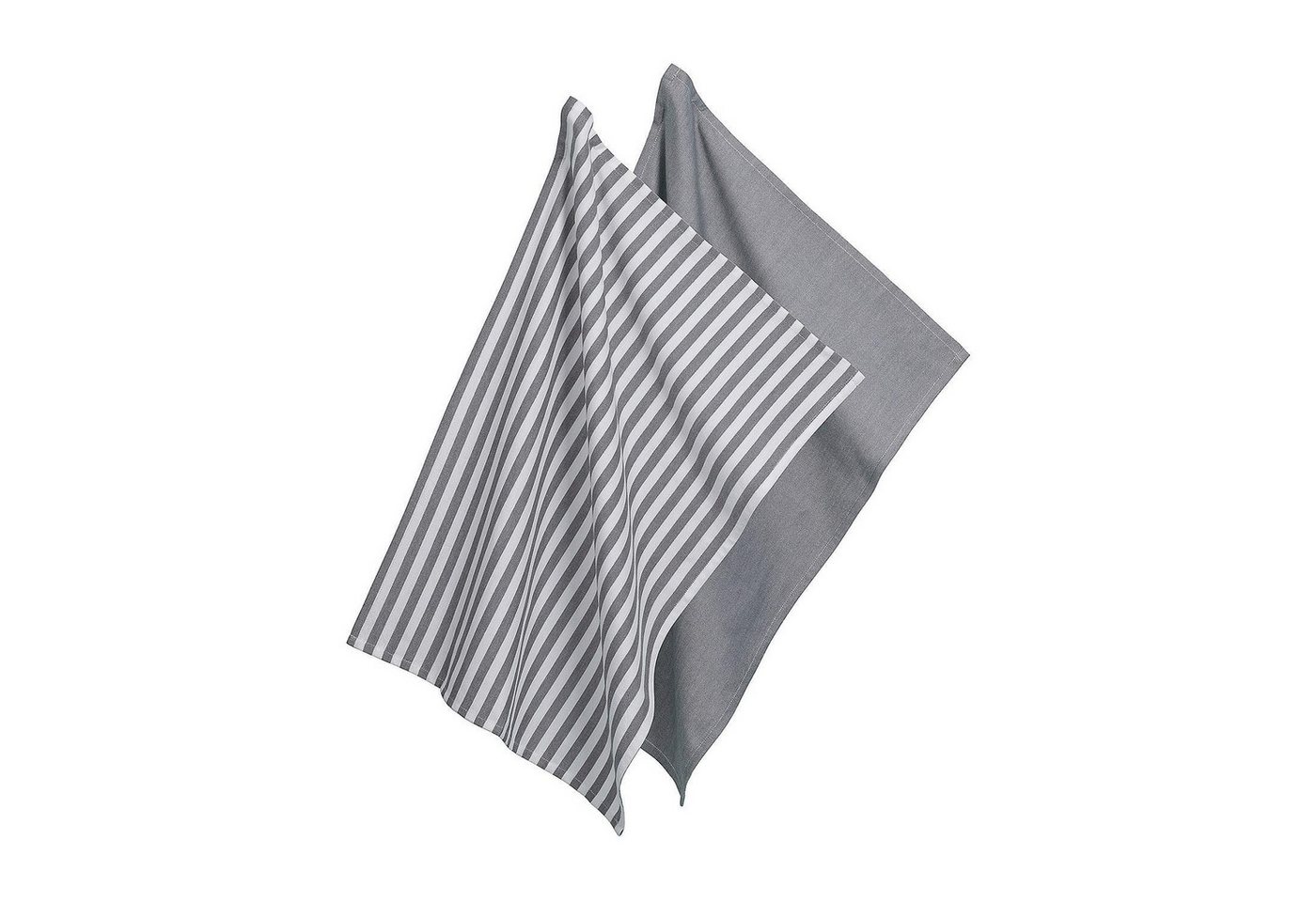 kela Geschirrtuch CAJA, Länge 70 cm, Dunkelgrau, Baumwolle, Bambus, (2-tlg) von kela