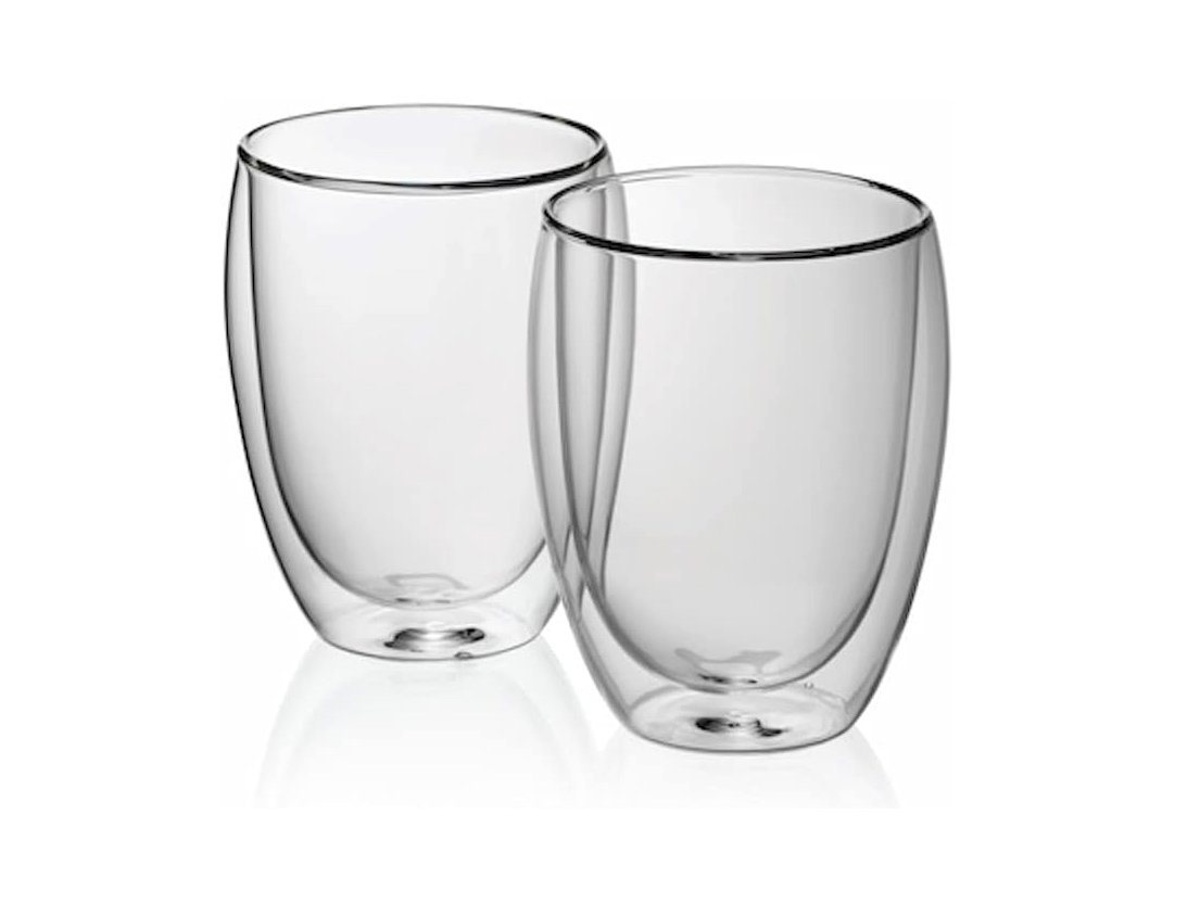 kela Gläser-Set Kela Latte-Macchiatoglas Cortona 2er Set, Glas, doppelwandige von kela