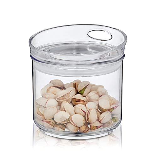 kela | Vorrats-Dose Jule mit Deckel | 500 ml | rund | Frischhalte-Box | Kunststoff-Behälter klar| stapelbar | Lebensmittel-Aufbewahrung | aromadicht kela | Vorrats-Dose Jule mit Deckel | 500 ml | rund | Frischhalte-Box | Kunststoff-Behälter klar| stapelbar | Lebensmittel-Aufbewahrung | aromadicht von kela