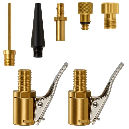 Autoventil Hebelstecker Air Chuck, 2 Stück 8mm Autoventil Auto Ventilstecker Luftpumpe Fahrrad Ventile Adapter Ventiladapter Fahrrad, für Reifenventile mit Clip Material aus Messing Autoventil Hebelstecker Air Chuck, 2 Stück 8mm Autoventil Auto Ventilstecker Luftpumpe Fahrrad Ventile Adapter Ventiladapter Fahrrad, für Reifenventile mit Clip Material aus Messing von kelav