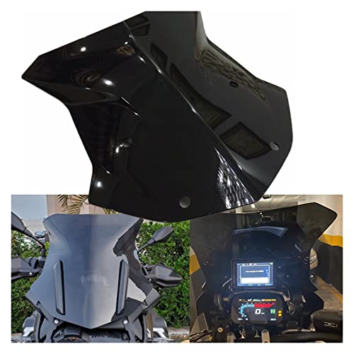 Wind Abweiser Moto Für BMW R 1200GS 1250GS Für LC Für GS 1200 1250 Für LC Für ADV Für Adventure Windschutzscheibe Windschutzscheibenschutz Motorrad Windschild (Farbe : Schwarz) von kelisiqing