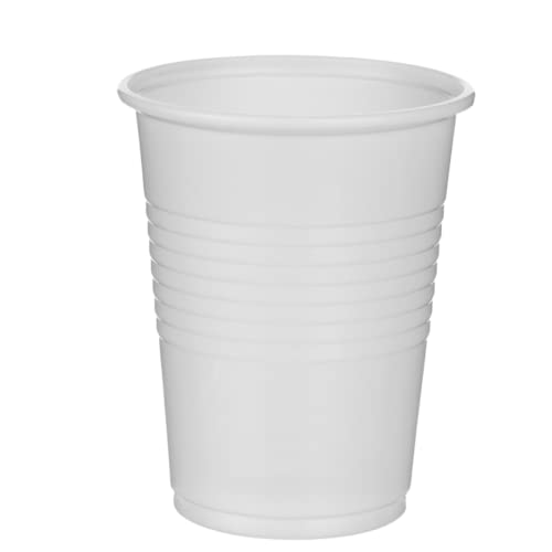 kelno 3000 Plastikbecher 0,2 Liter weiß Partybecher aus Kunststoff Trinkbecher, 0,2 l Ausschankbecher Partybecher aus Kunststoff, Ideal für Feste, wie Geburtstage, Hygienebereiche (3000) von kelno