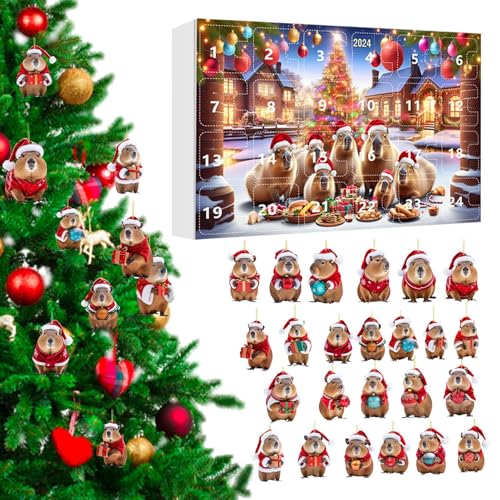 keloppasit 24 Tage Capybara Adventskalender Weihnachtskalender | 24 Türchen Countdown Bis Weihnachten - Capybara 2D Acryl Dekoanhänger Für Baum Wand Tür Fenster Deko Kinder Erwachsene keloppasit 24 Tage Capybara Adventskalender Weihnachtskalender | 24 Türchen Countdown Bis Weihnachten - Capybara 2D Acryl Dekoanhänger Für Baum Wand Tür Fenster Deko Kinder Erwachsene von keloppasit