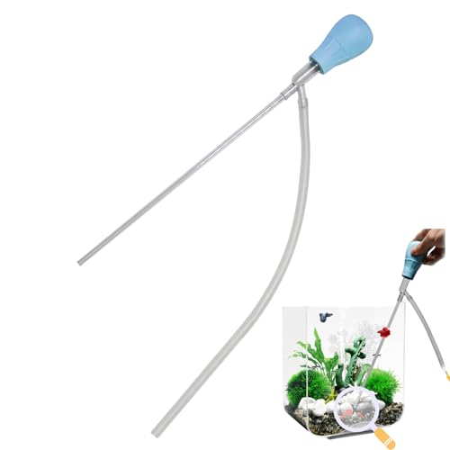 keloppasit Aquarium-Reinigungswerkzeuge – Manueller Fisch-Futterspender Abfallreinigungswerkzeug – Kiesreinigungsstrohhalm, Pipetten-Saugnapf-Tropfer für Salzwasser und Süßwasser von keloppasit