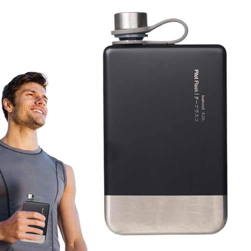 keloppasit Flachmann | Dicht & Schlanke Flaschen,Wiederverwendbare Edelstahl Flasche Für Getränke Kaffee Outdoor Aktivitäten keloppasit Flachmann | Dicht & Schlanke Flaschen,Wiederverwendbare Edelstahl Flasche Für Getränke Kaffee Outdoor Aktivitäten von keloppasit