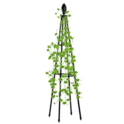 keloppasit Metall-Garten-Obelisk-Kletterpflanze, Kletterpflanzen-Rankgitter, 120 cm, robustes Stahlgitter, Erbsenzaun-Pflanzenstütze für Gemüse, Pflanzen und Kletterpflanzen keloppasit Metall-Garten-Obelisk-Kletterpflanze, Kletterpflanzen-Rankgitter, 120 cm, robustes Stahlgitter, Erbsenzaun-Pflanzenstütze für Gemüse, Pflanzen und Kletterpflanzen von keloppasit