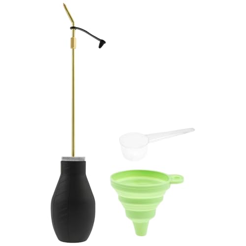 keloppasit Pulver Staubverteiler, 200ml Garten Pulverspender, Teleskop Ausbringer Für Outdoor Tomaten Gemüse Indoor Blumen Gewächshäuser Paprika Plantage Blüte Ernte von keloppasit