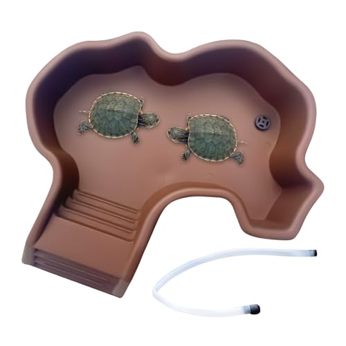 keloppasit Reptilien-Badebecken – Schildkröten-Wasserschale mit Rampe, leicht zu reinigende Einweichwanne, Aquarium-Tierfutterstation für Zuchtgehege, Landschaftsbau, Wohnzimmer, Balkon, Garten keloppasit Reptilien-Badebecken – Schildkröten-Wasserschale mit Rampe, leicht zu reinigende Einweichwanne, Aquarium-Tierfutterstation für Zuchtgehege, Landschaftsbau, Wohnzimmer, Balkon, Garten von keloppasit