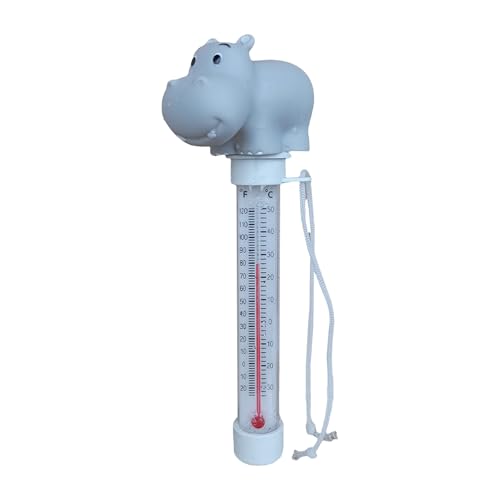 keloppasit Schwimmendes Poolthermometer - Spielerisches Babybadewannen-Thermometer | Leicht Ablesbares Schwimmthermometer Mit Schnur Für Whirlpools, Spas Und Aquarien von keloppasit
