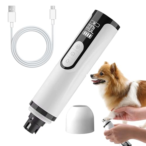 keloppasit Tier Nagel Grinder 3 Geschwindigkeiten, Leise wiederaufladbarer elektrischer Nageltrimmer für Haustiere, Hund Katze Welpe Kätzchen Zuhause Pflege Maniküre Pediküre keloppasit Tier Nagel Grinder 3 Geschwindigkeiten, Leise wiederaufladbarer elektrischer Nageltrimmer für Haustiere, Hund Katze Welpe Kätzchen Zuhause Pflege Maniküre Pediküre von keloppasit
