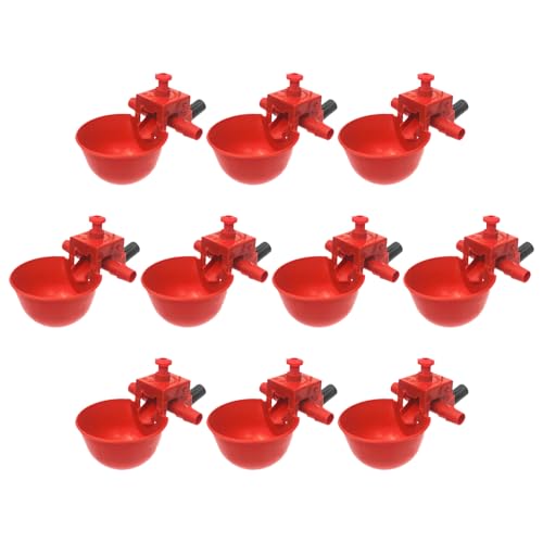 keloppasit Tränkebecken Für Hühner | 10 Stück Automatische Tränken - Stabil Verstellbarer Trinker Futterautomat Für Hühner Enten Kaninchen Hof Draußen keloppasit Tränkebecken Für Hühner | 10 Stück Automatische Tränken - Stabil Verstellbarer Trinker Futterautomat Für Hühner Enten Kaninchen Hof Draußen von keloppasit