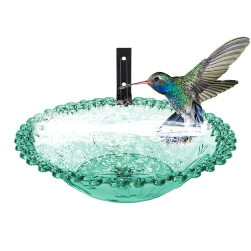 keloppasit Vogelbad Für Draußen - Wandmontiertes Vogelbad Schale Für Garten | 23 cm Hängbares Wasserbecken Wetterfester Wasserspender Für Terrasse Balkon Garten Und von keloppasit