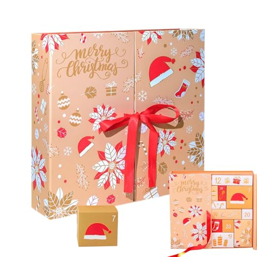 keloppasit Weihnachts Countdown Kalender Box | 2025 Countdown Kalender Mit 24 Fächern Zum Befüllen | Deko Aufbewahrungsbox Für Süßigkeiten Schmuck Handgeschriebene Karten | Für Erwachsene & Kinder keloppasit Weihnachts Countdown Kalender Box | 2025 Countdown Kalender Mit 24 Fächern Zum Befüllen | Deko Aufbewahrungsbox Für Süßigkeiten Schmuck Handgeschriebene Karten | Für Erwachsene & Kinder von keloppasit
