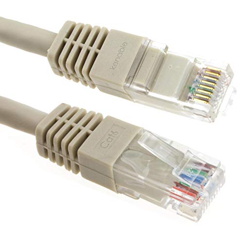 kenable Ethernet Netzwerk Kabel CAT6 Gigabit RJ45 Kupfer Internet Patchkabel Anschlusskabel Grey 10 m [10 Meter/10m] von kenable