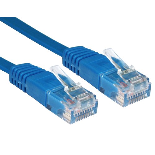 kenable Flach Blau Ethernet Netzwerk LAN Patchkabel Kabel Lsoh Lszh Verluste Rauch 2 m [2 Meter/2m] von kenable