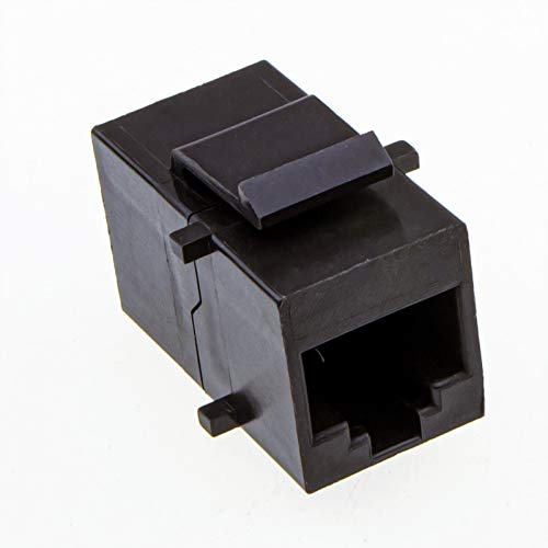RJ48/RJ45 10 Polig T1 Panel Montage Chassis Kupplung 10P10C Module Schwarz von kenable