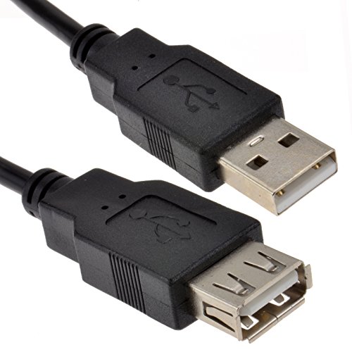 USB 2,0 24AWG Hoch Geschwindigkeit Verlängerung Kabel A Stecker Zum Buchse Schwarz 1,8 m [1.8 Meter/1,8m] von kenable