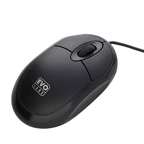 kenable EVO Optische USB-Maus, 3 Tasten, 800 dpi, für Zuhause oder Büro, PC/Laptop, Schwarz kenable EVO Optische USB-Maus, 3 Tasten, 800 dpi, für Zuhause oder Büro, PC/Laptop, Schwarz von kenable