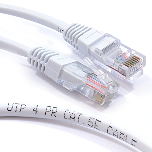 kenable Netzwerkkabel, RJ45, Cat5E-CCA, UTP, 26 AWG, 50 m, Weiß von kenable