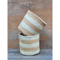 Nane 10 "B X 10" H Magnolienstreifen Sisalkorb/Aufbewahrungskorb Pflanzkorb von kenyancraftscompany