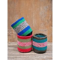 Nyuzi 6 "B X 7 "H Körbe Aus Recycelter Wolle Und Sisal von kenyancraftscompany