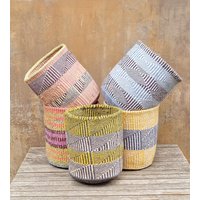 Peleka 9 "B X 9"H P Korb Aus Recycelter Wolle Und Sisal/Aufbewahrungskorb Pflanzkorb von kenyancraftscompany