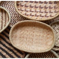 Uteo 14 "B X 42, 5 "L + 3, 2 "H Natürliche Palmenblatt Korbschalen/Obstschale Wanddekor von kenyancraftscompany