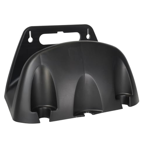 kesurpae Garten Wandschlauchhalterung für Bewässerungsschlauch, ABS Garten Wandmontage, robuste Schlauchhalterung mit 3 Aufhängelöchern, Schwarz von kesurpae