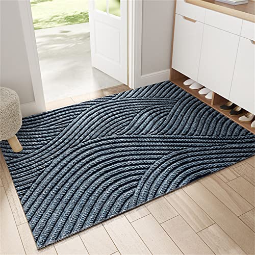 kewing Outdoor Fußmatten Fußmatten für Eingangsbereich Teppiche Gummimatte Super Absorbent waschbar Anti Rutsch PVC Rücken Eingangstür Matte Waschbar von kewing