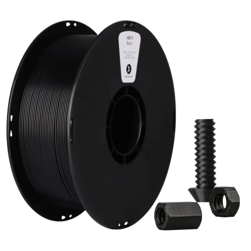 kexcelled ABS Filament 1,75 mm, 3D Drucker Filament, Hochhitzebeständiges und Langlebiges, Maßgenauigkeit +/- 0,03 mm, 1 kg Spule (2,2 lbs), Schwarz von kexcelled