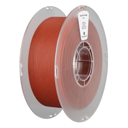 kexcelled Marmor Filament PLA Rock Marble Granit Farbe 1,75mm +/- 0,03mm, 3D Drucker Materialient, Steinähnliche Optik Oberfläche, Spule 1kg Vakuumverpackung für FDM Druckern, Magic Brick Red von kexcelled