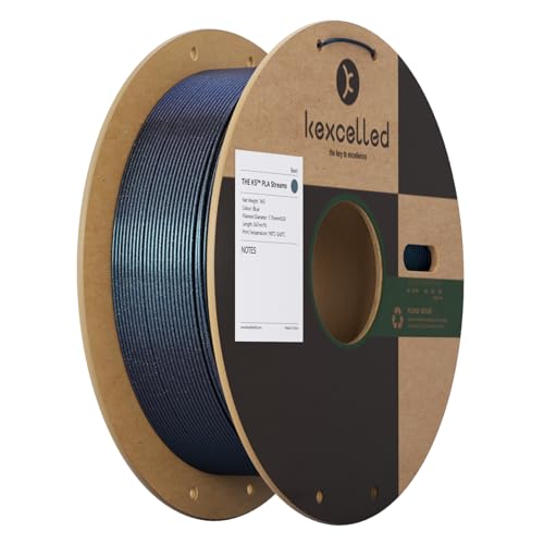 kexcelled Streams Chameleon PLA Blau Filament 1,75 mm Aurora-ähnlicher Fließeffekt Farbe Durch Licht Veränderbar 3D Druckmaterial 1kg Spule Verbirgt die Schichtlinie für Modelle FDM 3D Drucker von kexcelled