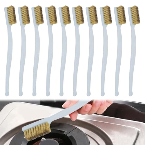 keyxer 10er Set Messingbürste & Drahtbürste Klein – Hochwertige 3D-Drucker Reinigungsbürsten mit Kunststoffgriff für Schweißschlacken, Rost und Schmutz an Rahmen, Türen und Fenstern keyxer 10er Set Messingbürste & Drahtbürste Klein – Hochwertige 3D-Drucker Reinigungsbürsten mit Kunststoffgriff für Schweißschlacken, Rost und Schmutz an Rahmen, Türen und Fenstern von keyxer