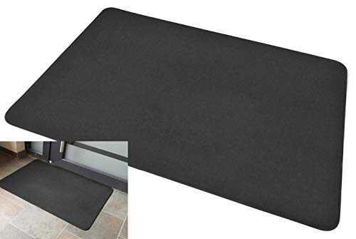 kh Teile Türmatte Schmutzfangmatte 60 x 90 cm Haustür Velours (anthrazit) Türvorleger Fußmatte Fußabtreter von kh Teile