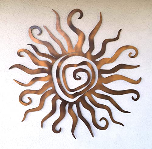 kh Teile Wanddeko Sonne Spirale Wandbild Innen Außen Garten Geschenk Idee Wandschmuck Wand Deko 3D Echt Holz von kh Teile