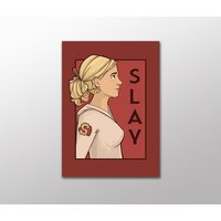 Geeky Home Decor - Slay- She Serie Postkarte Geeky Home Decor - Slay- She Serie Postkarte von khallion