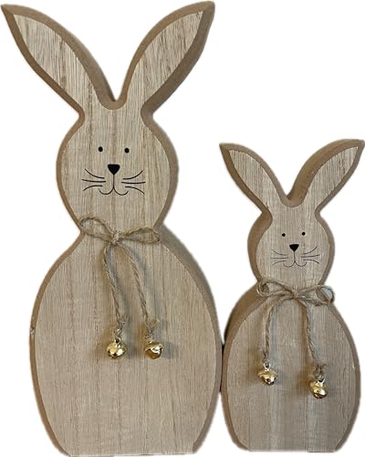 khevga Deko-Hase Osterhase aus Holz 2er Set von khevga